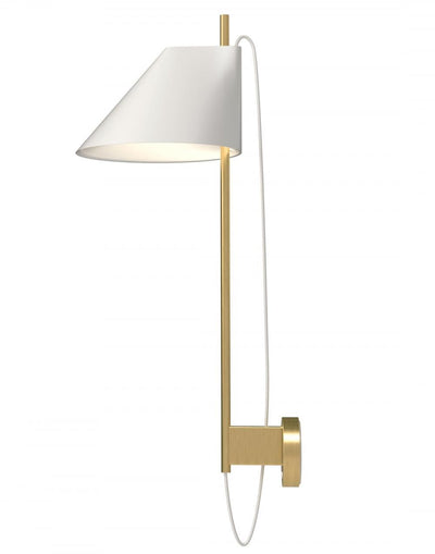 Outlet YUH wall light - Brass with white shade