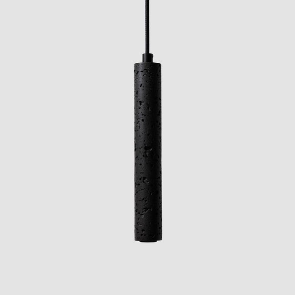 Outlet Bang pendant - Marble or lavastone - Lava stone with black fitting