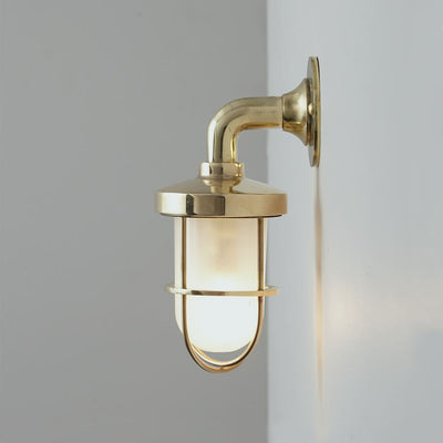 Miniature ship's well glass wall light