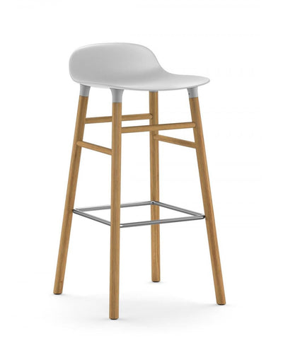 Normann Copenhagen Form Barstool - Wooden Legs