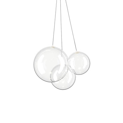 Random cluster pendant light