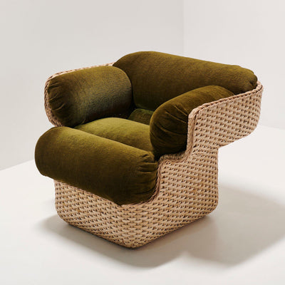 GUBI Basket Lounge Chair - Upholstered