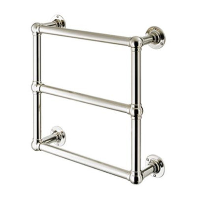 Stourton wall mounted towel rail with valves