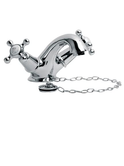 Lefroy Brooks CHS1189 Connaught Monobloc Basin Mixer Tap with Plug and Chain Waste S