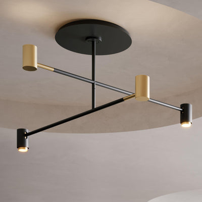 Contardi Melanocetus Pl Double Arm Ceiling Light