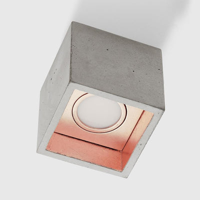 Concrete box ceiling light