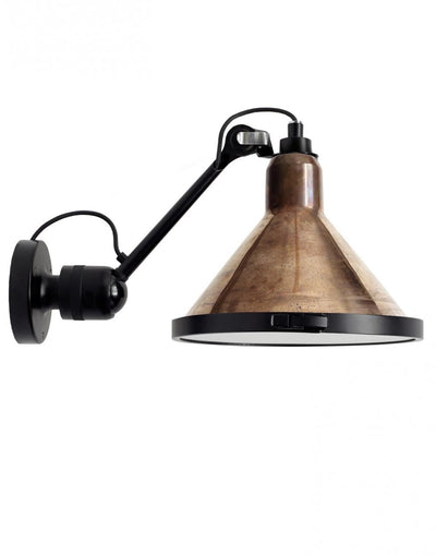 Lampe Gras 304 XL Outdoor Wall Light - Black Arm