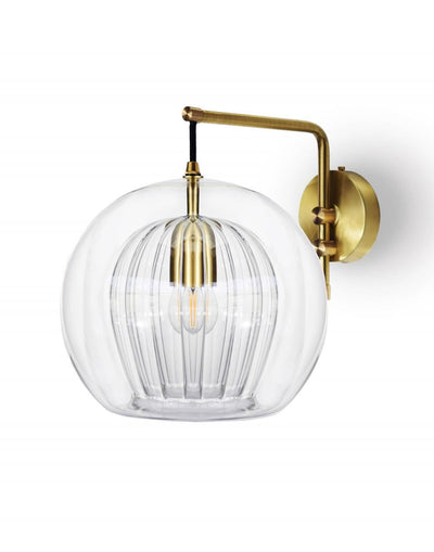 Marc Wood Pleated crystal wall light