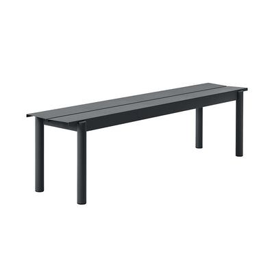 Linear steel bench