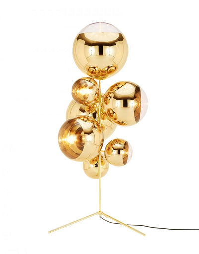 Tom Dixon Mirror Ball Stand Chandelier - Gold