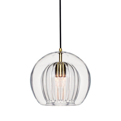 Pleated Crystal Pendant Light