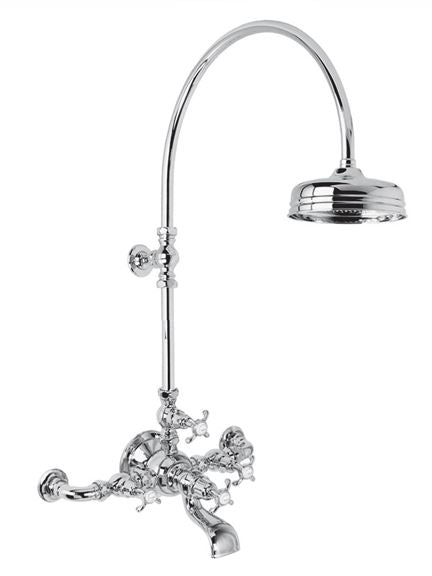 Lefroy Brooks FH1156 La Chapelle Wall Mounted Bath Shower Mixer with Rise