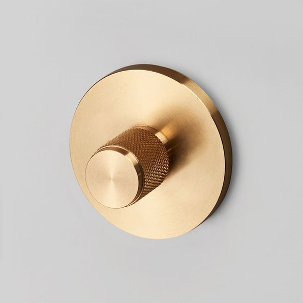 Outlet Thumb turn lock - Brass, No latch