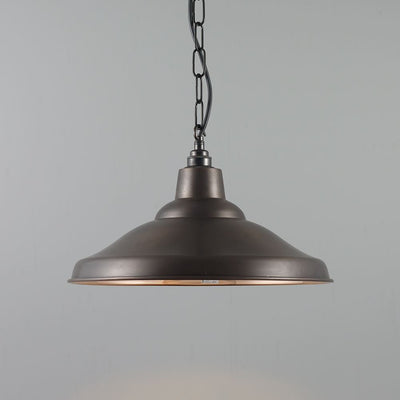 School spun pendant light