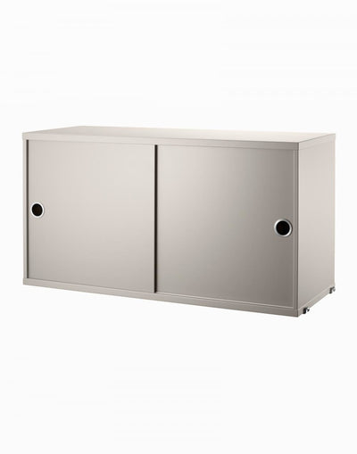 String Furniture String Cabinet with Sliding Doors