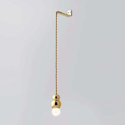 Ball wall light with bracket