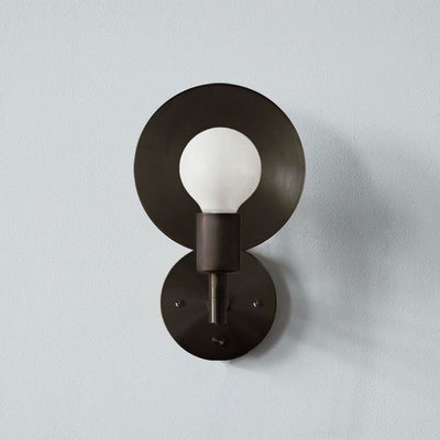 Outlet Orbit wall sconce - Bronze, Hard wired