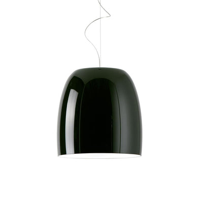 Glass Notte pendant - black