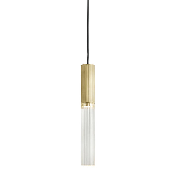 Ex Display J. Adams Flume 50 Pendant Light - Satin Brass