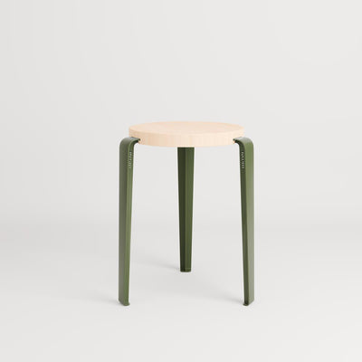 TIPTOE LOU Stool - Wooden Seat