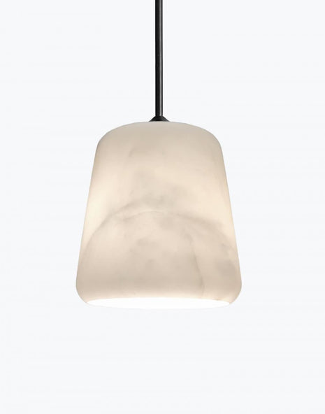 Outlet Material pendants - White marble black sheep edition - with black fittings