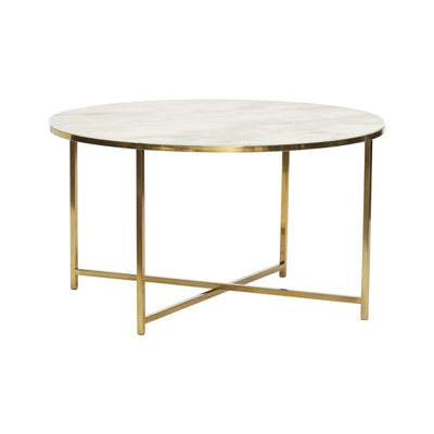 Pond Table - White/Brass