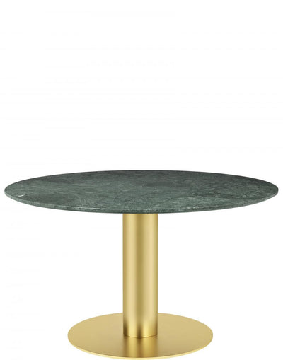 GUBI 2.0 Dining Table - Round - Brass Base - 130