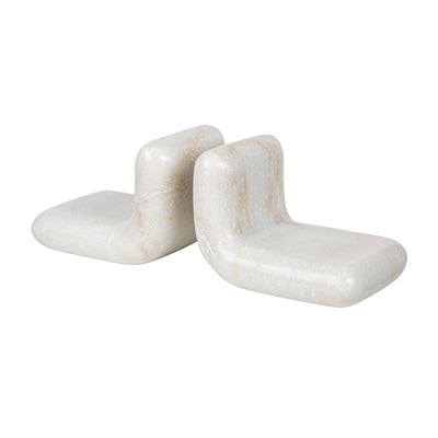 Tom Dixon Stone Bookends - White