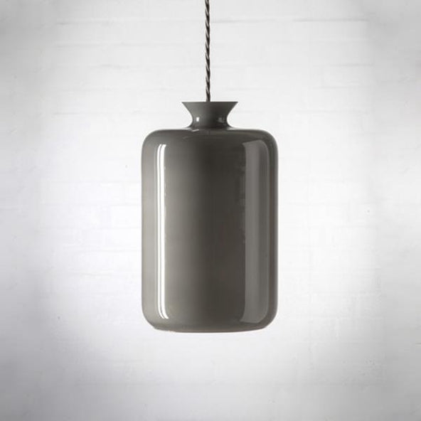 Ebb & Flow Grey Mother Of Pearl Pillar Pendant Light