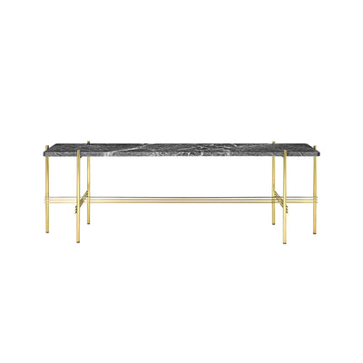 GUBI TS Console Table with Brass Frame - 1 Shelf