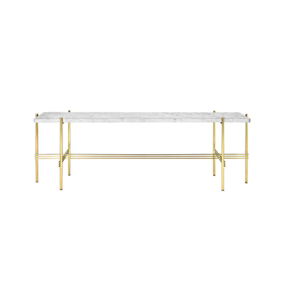 GUBI TS Console Table with Brass Frame - 1 Shelf