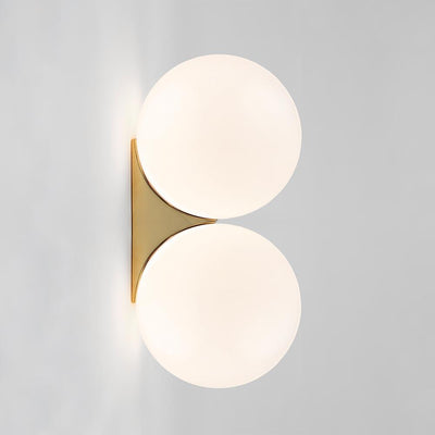 Brass architectural collection double wall light