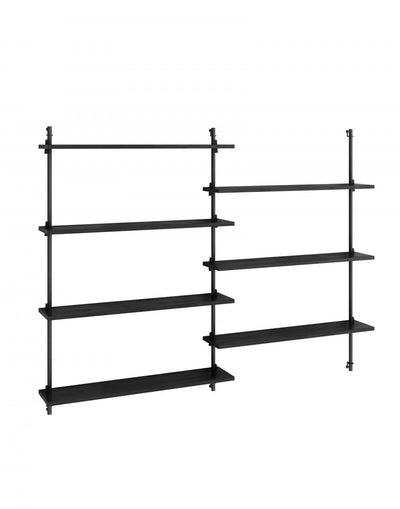 MOEBE Wall shelving set double