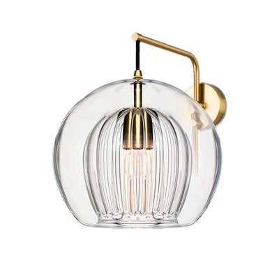 Marc Wood Pleated Crystal Wall Light