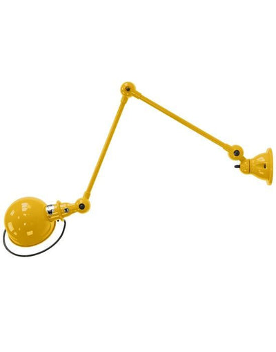 Outlet Jielde Loft two arm wall light - Mustard, Gloss, Hard Wired (no switch)