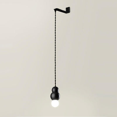 Ball wall light with bracket