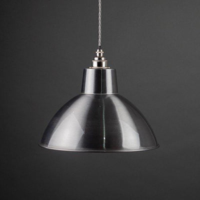 Fritz Fryer Moccas Industrial Pendant Light - Brushed Steel