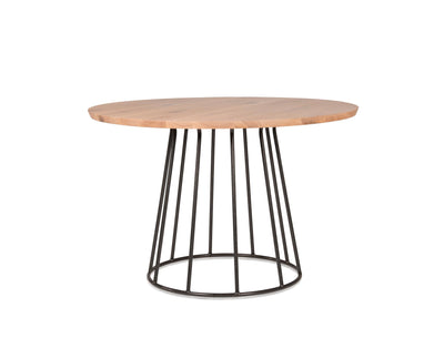 Jess Designs Bliss Table - Oak with Old Glory Frame, Diameter: 120cm