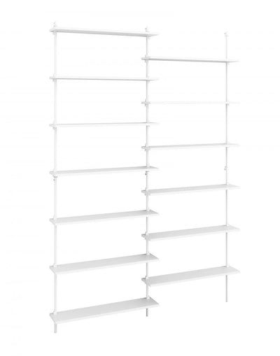 MOEBE Wall shelving set double