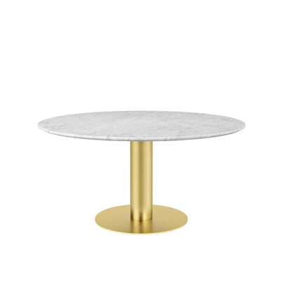 GUBI 2.0 Dining Table - Round - Brass Base - 150