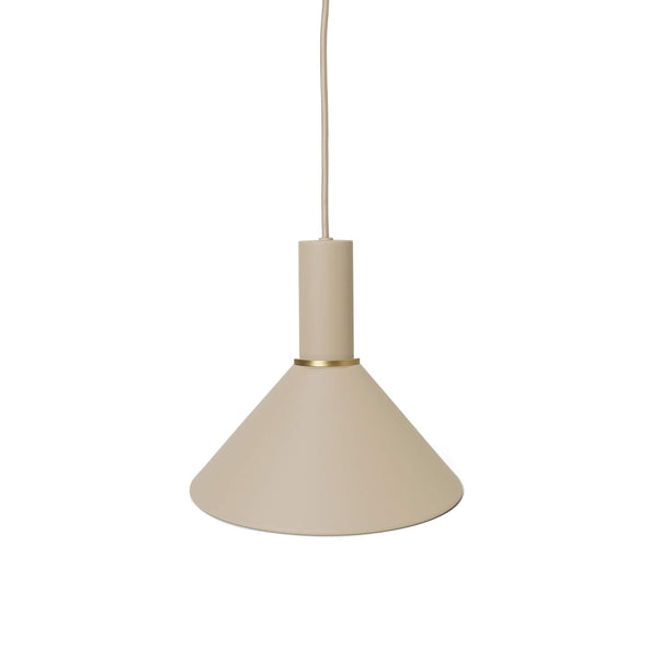 Outlet Cone Pendant Light - Cashmere, low pendant