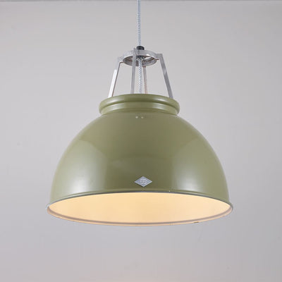 B-Stock Original BTC Titan Pendant Light - Size 3 - Olive Green, White Interior, None