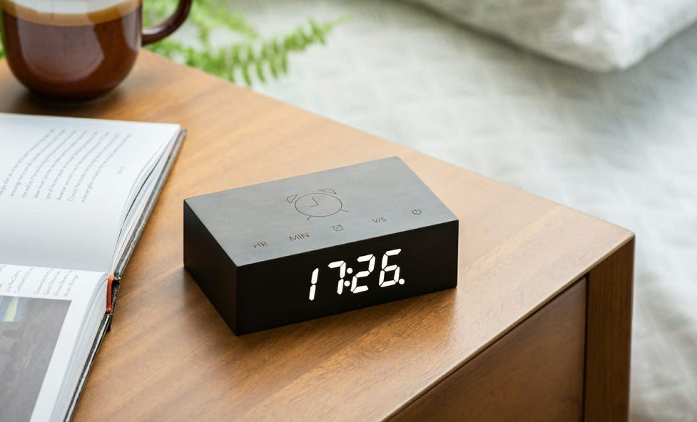 Outlet Flip Click Clock - Black