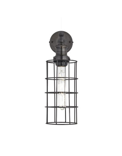 Industville Simple Vintage Wire Cage Wall Light