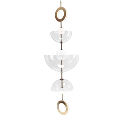 Marc Wood Deco Chandelier clear