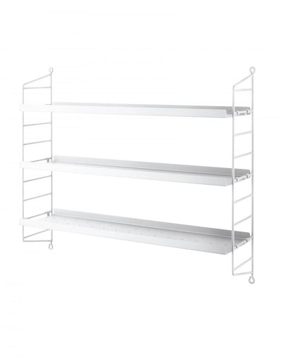 String Furniture String Pocket Shelving - Metal