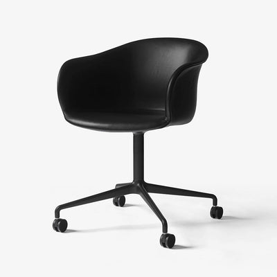 &Tradition JH37 Elefy Chair with Upholstery, Swivel Base & Castors