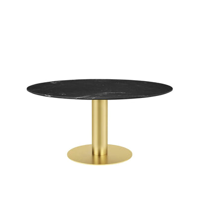 GUBI 2.0 Dining Table - Round - Brass Base - 150