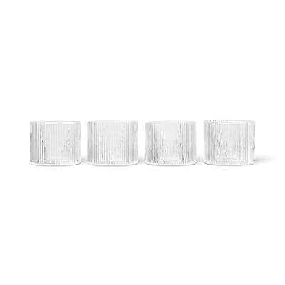 Ripple low drinking glass - set of 4