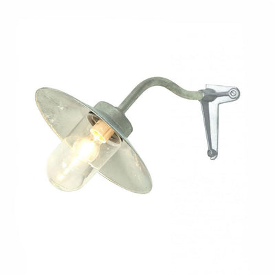 Canted exterior wall light